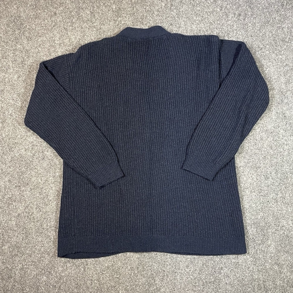 Orvis Cardigan Sweater Size Small Blue Wool Blend Button Up Casual Grandpa - Picture 2 of 10